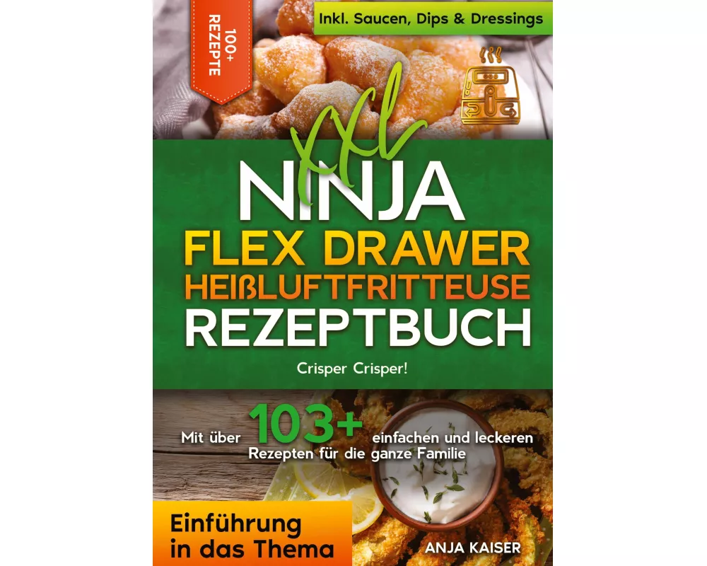 XXL Ninja Flex Drawer Heißluftfritteuse Rezeptbuch