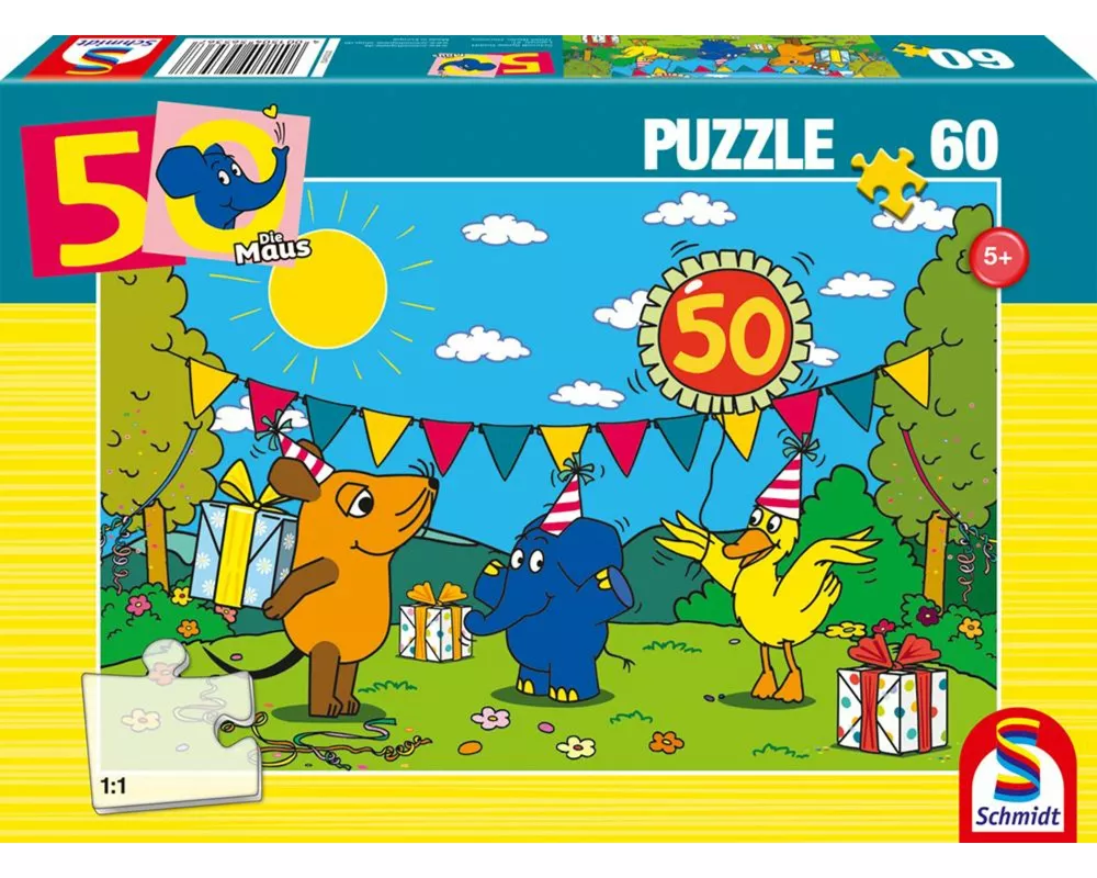 Alles Liebe zum Geburtstag, 50. Geburtstag Elefant, 60 Teile