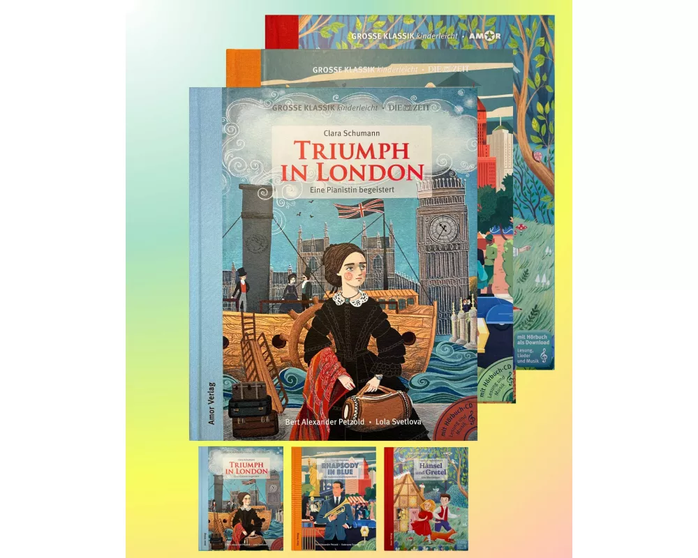 Abenteuerlust: Triumph in London, Rhapsody in Blue, Hänsel und Gretel (3er-Buchpaket plus Hörbücher)