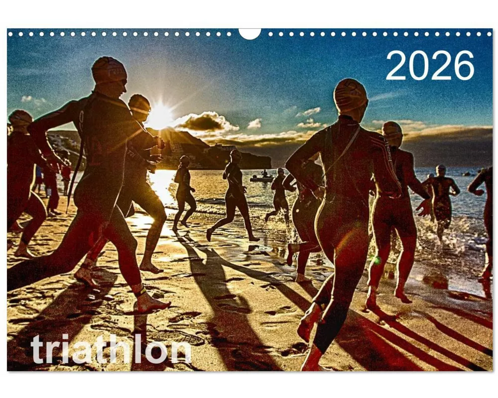 TRIATHLON 2026 (Wandkalender 2026 DIN A3 quer), CALVENDO Monatskalender