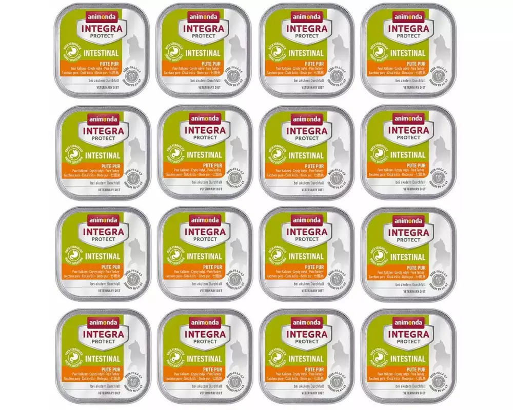 Animonda Integra Protect Nassfutter Intestinal Pute pur, 16 x 100 g