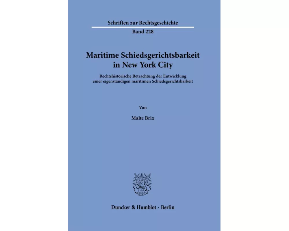 Maritime Schiedsgerichtsbarkeit in New York City