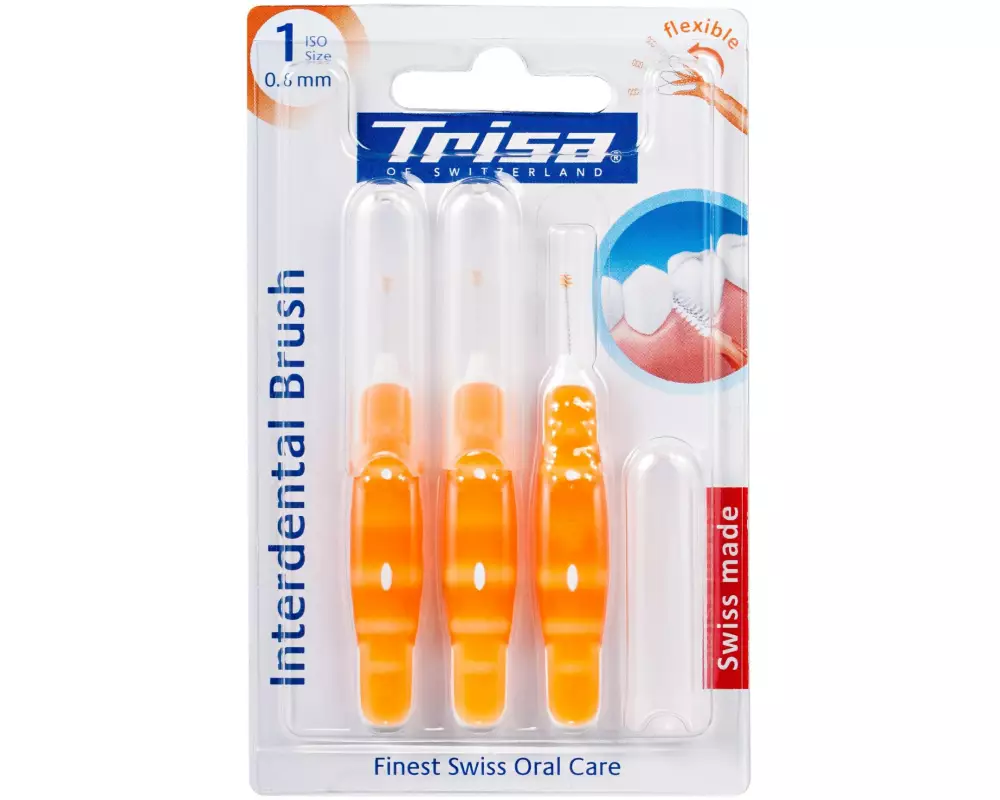 Trisa Interdentalbürsten ISO1 0.8 mm Orange 3 Stück