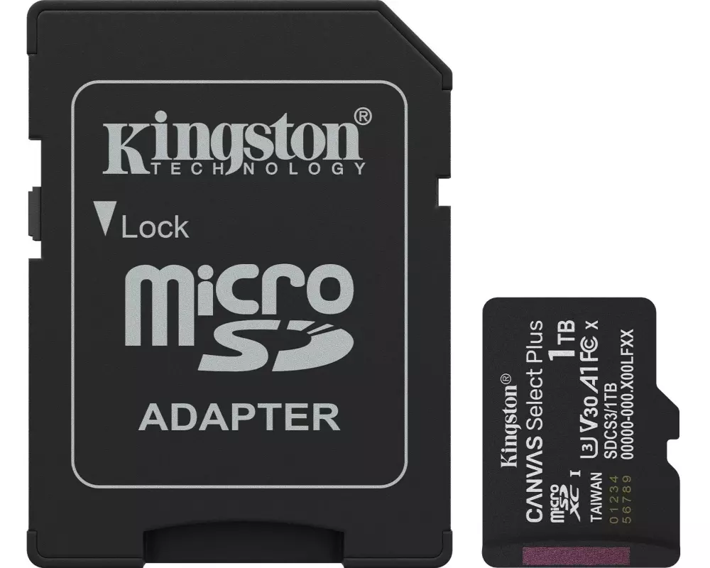 Kingston microSDXC-Karte Canvas Select Plus Gen3 1000 GB