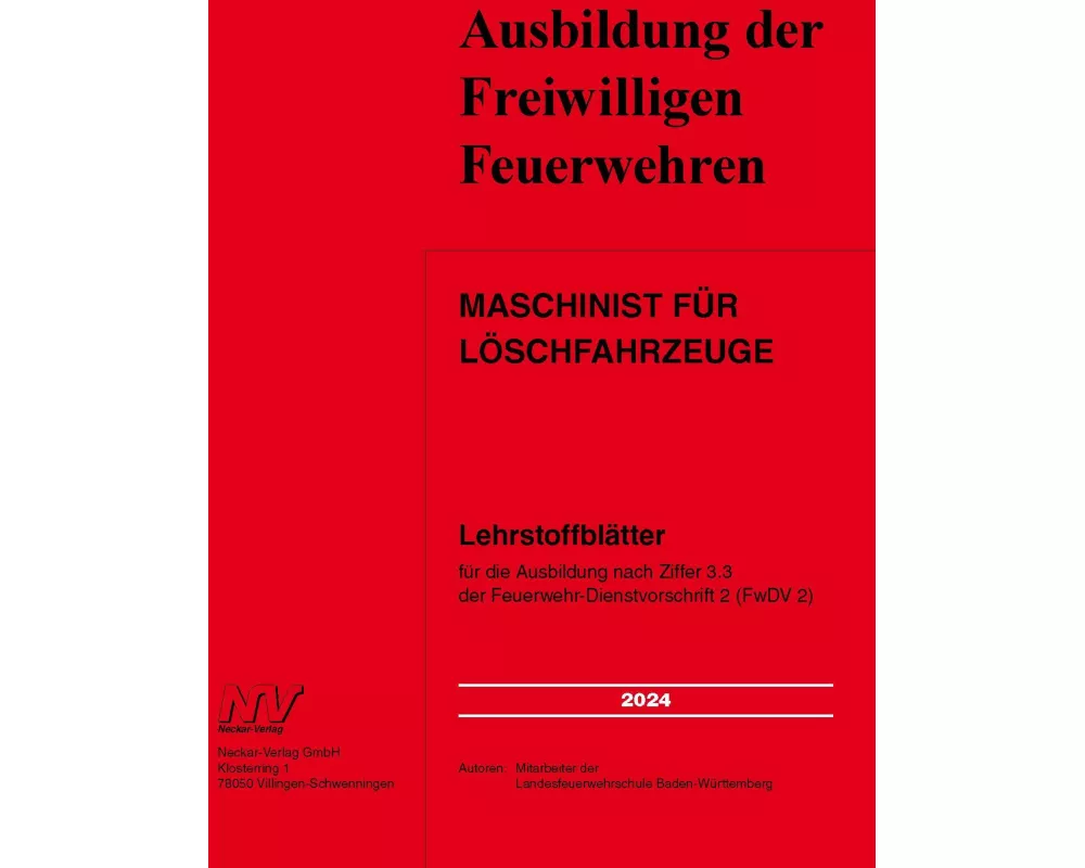 Maschinist für Löschfahrzeuge