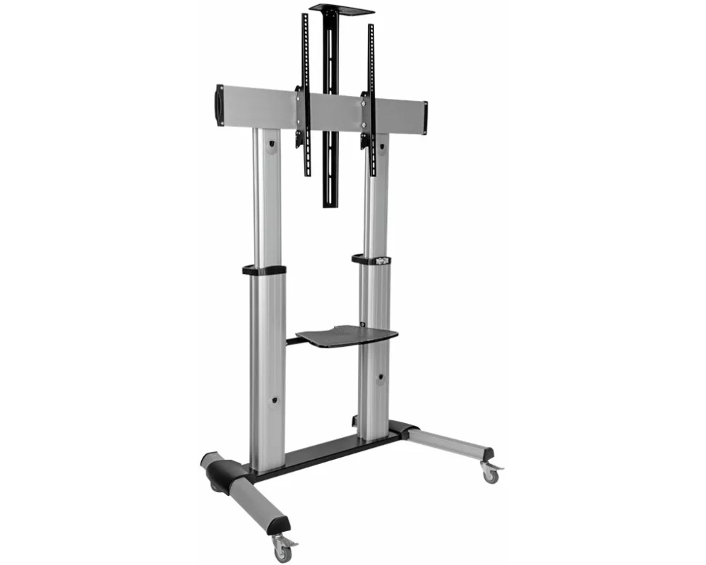 EATON TRIPPLITE Heavy-Duty Rolling TV Stand, Height Adjustable, 60inch, 100inch Screens