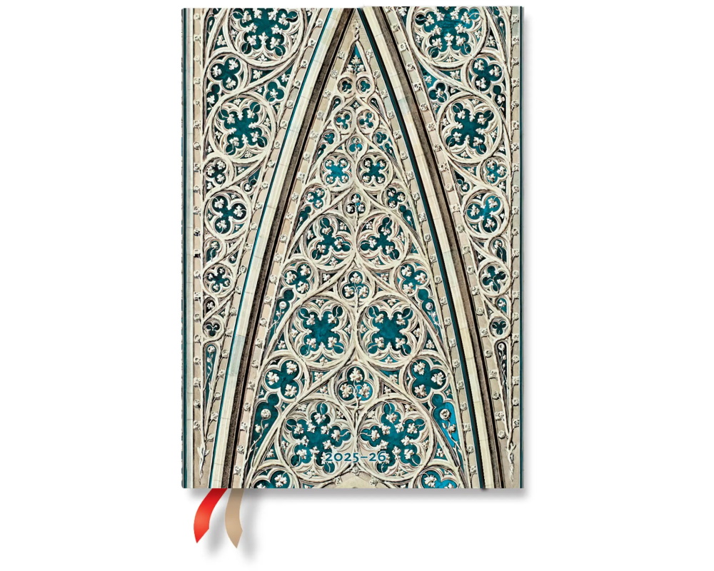 PAPERBLANKS Agenda Dom Mailand Midi 25/26 DD0538-5 1W/2S 18M DE HOR HC 13x18cm