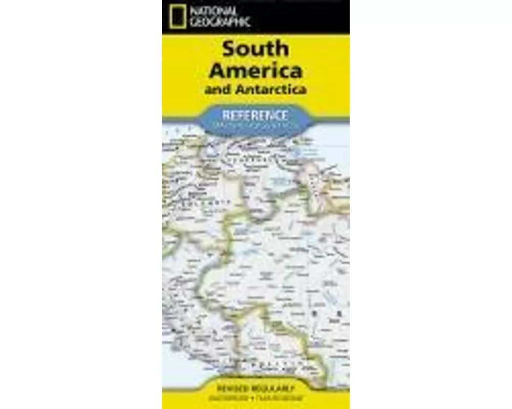 National Geographic South America and Antarctica Map (Folded with Flags and Facts)