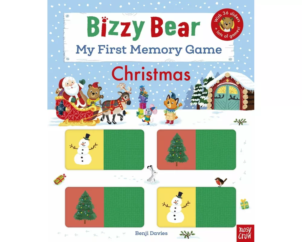 Bizzy Bear: My First Memory Game Book: Christmas