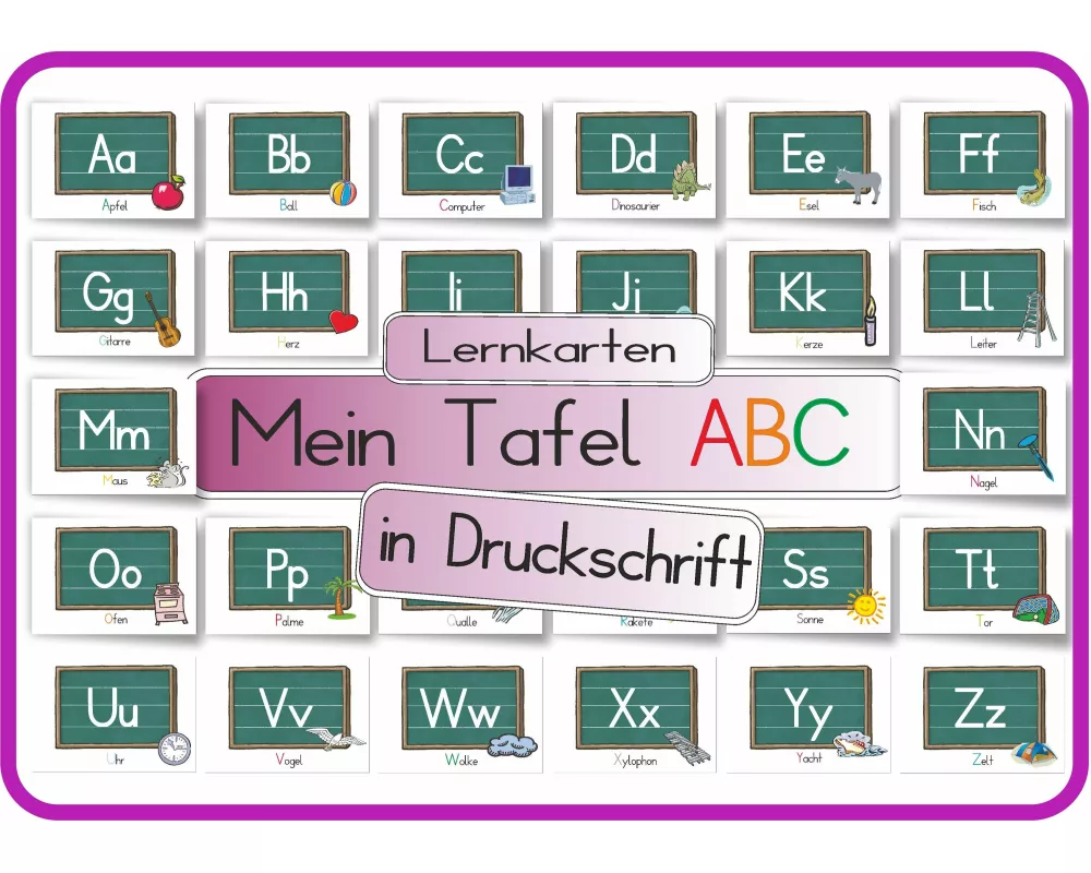 Mein Tafel ABC in Druckschrift