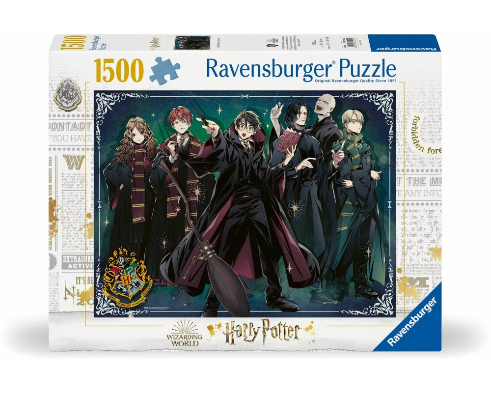 Erwachsenenpuzzle 1500 Teile - Harry Potter: Gryffindor vs. Slytherin
