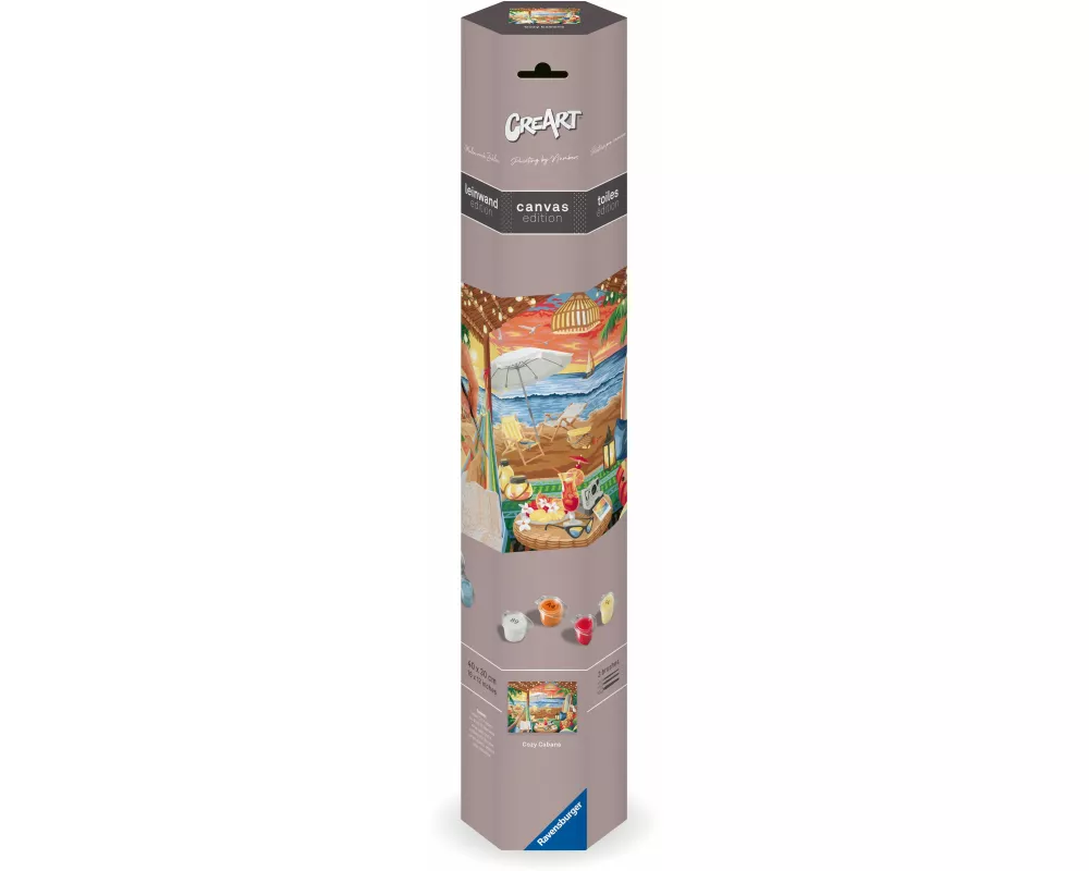 CreArt Canvas Leinwand - Gemütliche Strandhütte