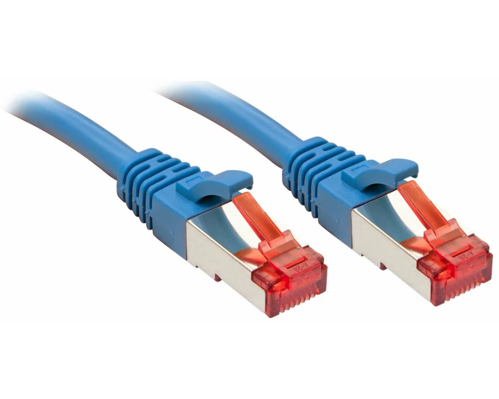 LINDY Patch Cable, Cat6, S/FTP, RJ45-RJ45, 20m, blue