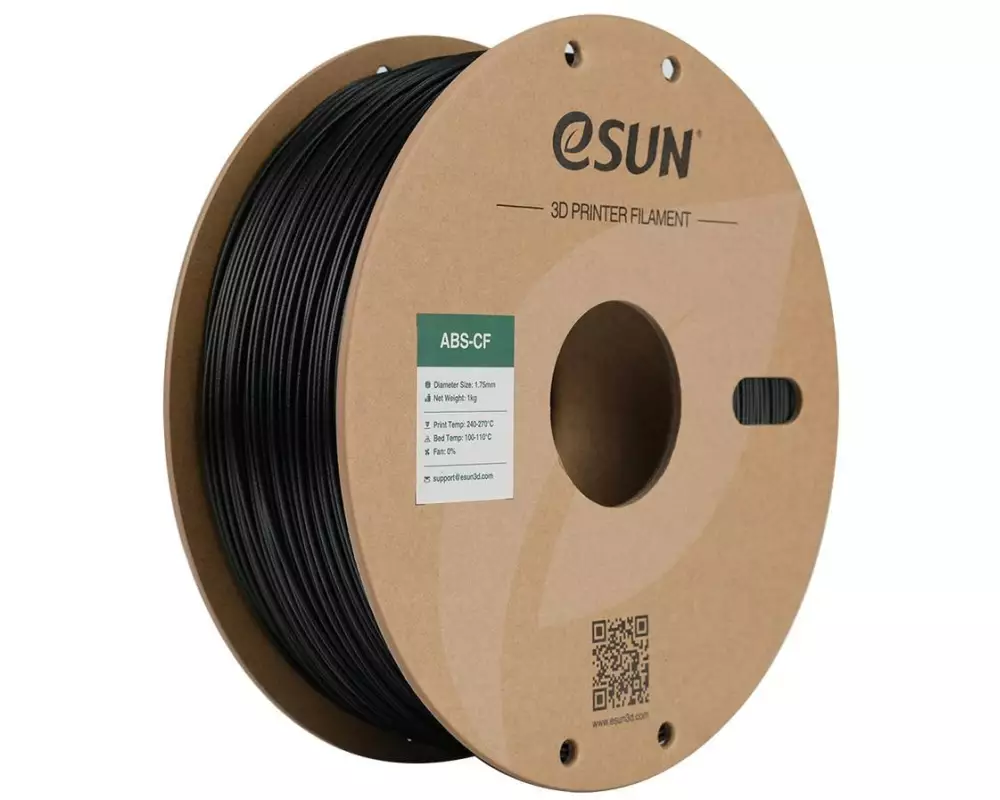 eSun Filament ABS CF Schwarz 1.75 mm 1 kg