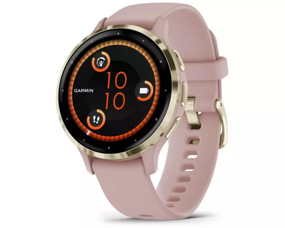 GARMIN Sportuhr Venu 3S Dust Rose / Softgold
