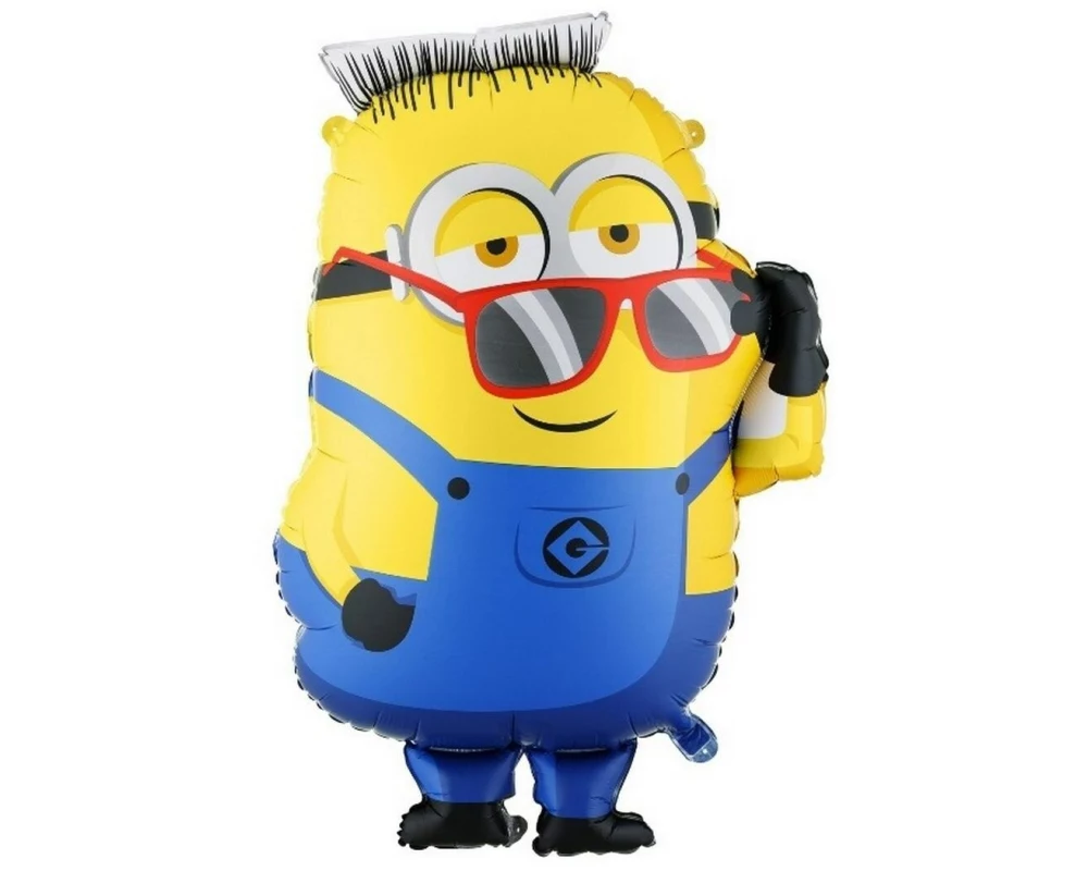 Partydeco Folienballon Minion Ron Blau/Mehrfarbig/Gelb