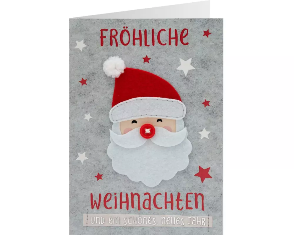 Sheepworld Weihnachtskarte Knopf Nikolaus 11 x 16 cm