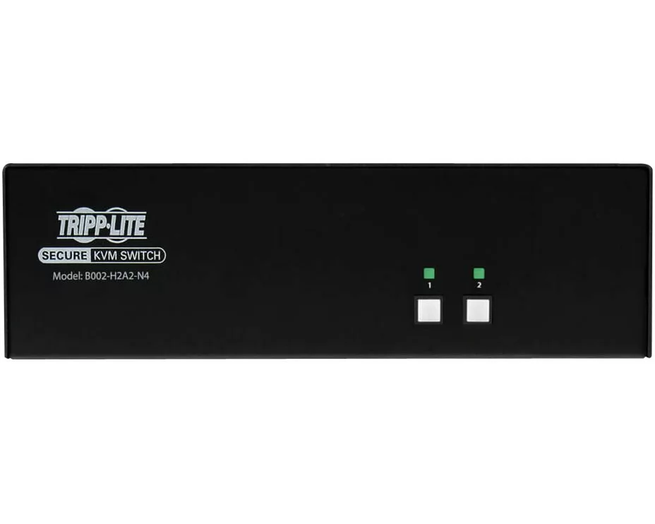 EATON TIPPLITE Secure KVM Switch, 4-Port, HDMI to DisplayPort, 4K, NIAP, PP, 3.0 Certified Audio, CAC, Single Monitor, TAA