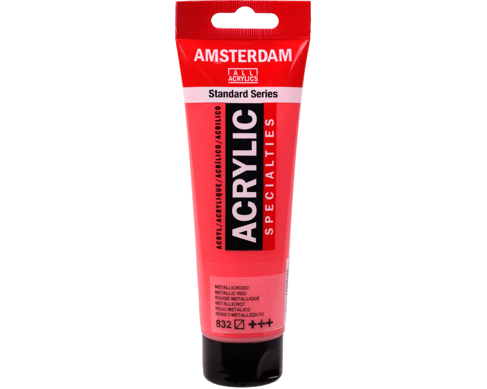 AMSTERDAM Acrylfarbe 120ml 17098322 metallic rot 832