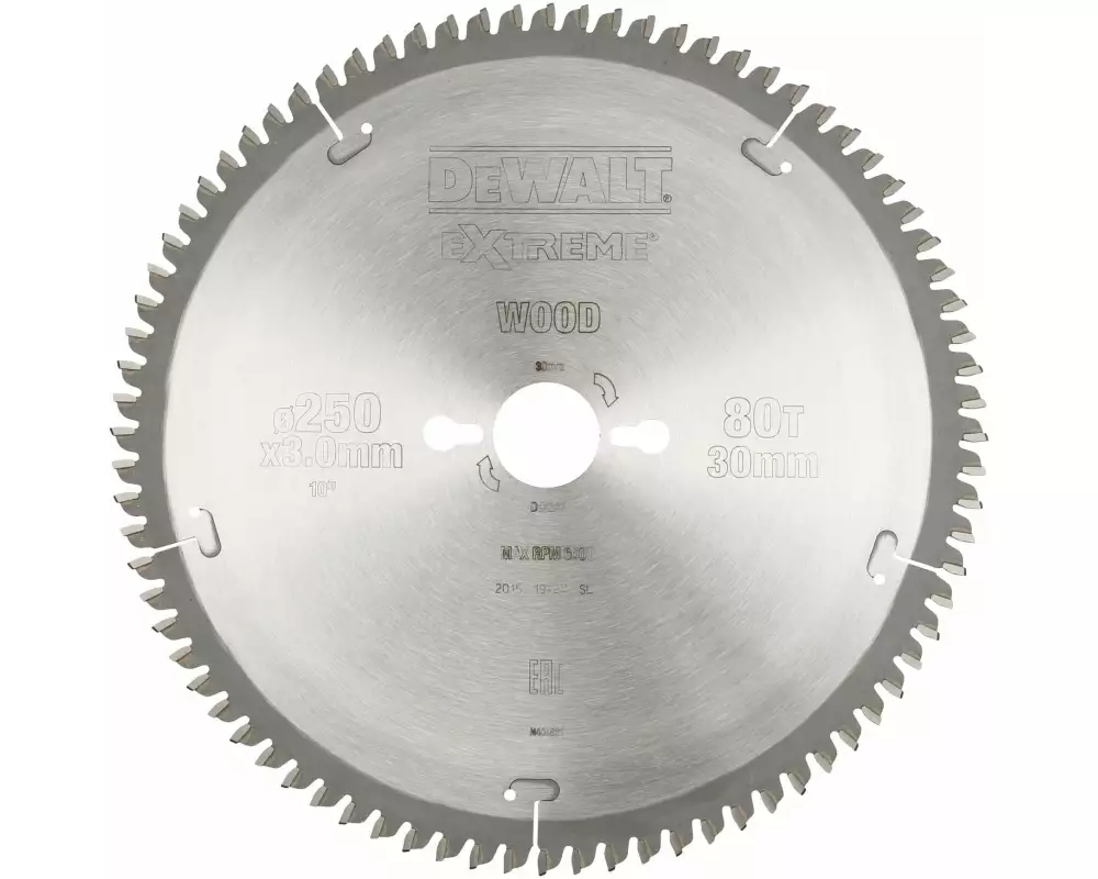 DEWALT Kreissägeblatt 250 x 30 mm, 80 TFZ