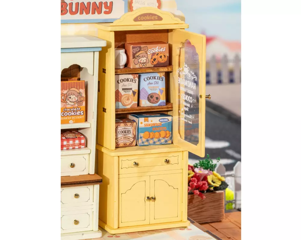 Rolife Bausatz Cookii Bunny's Cookie Shop Tiercafé-Design