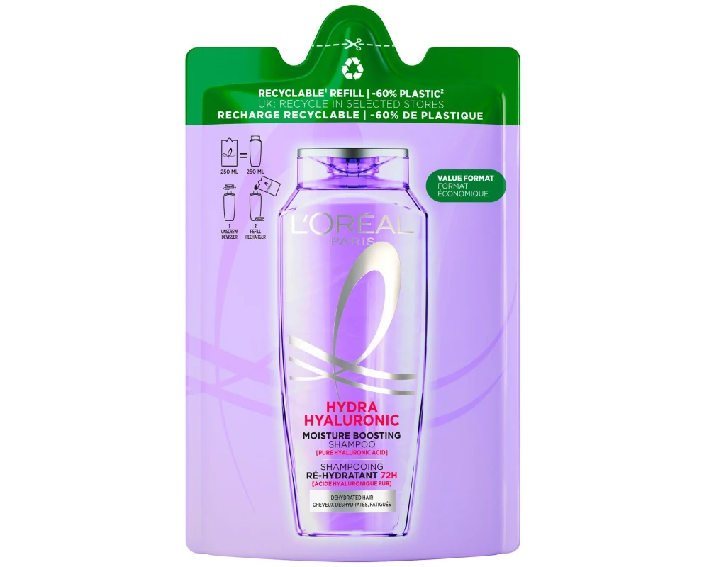 L'Oréal Elsève Shampoo Hydra Hyaluronic Eco-Pack 250 ml