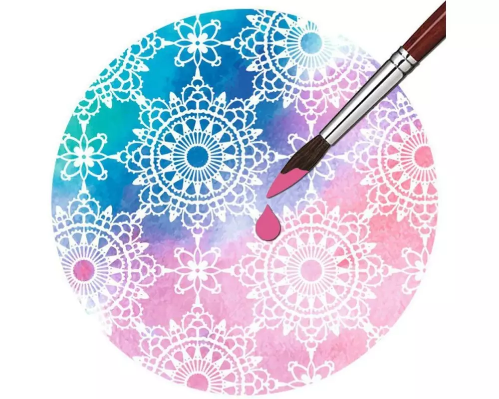 URSUS Zauberpapier 250 g/m2 10 Blatt, Weiss, Ornamente
