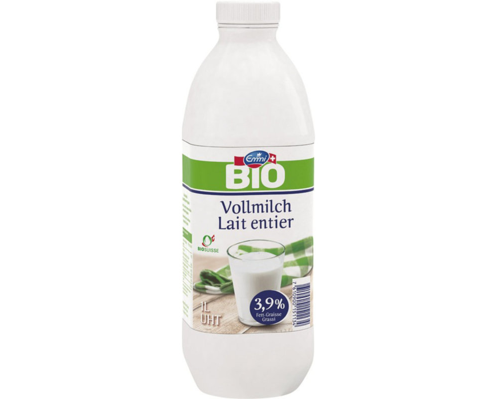 EMMI Bio Vollmilch 3,9%, UHT 1171528 1 l, 6 Stk.