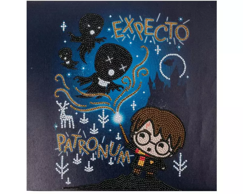 CRAFT Buddy Bastelset Expecto Patronum Crystal Art Kit 30 x 30 cm