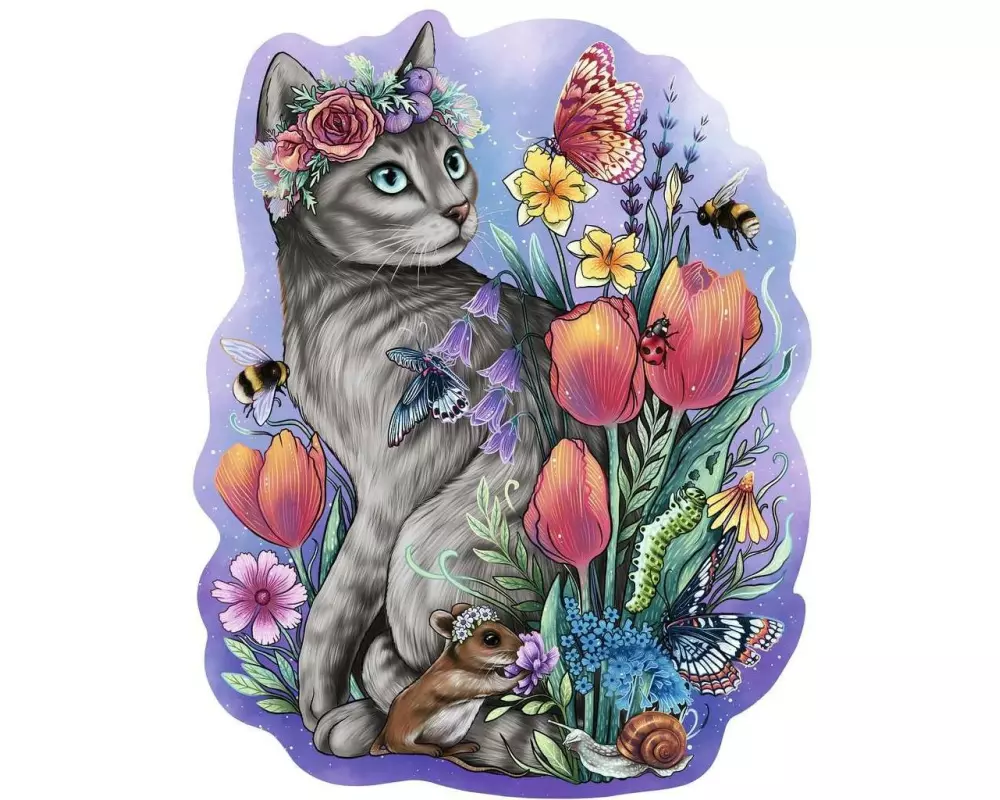 Ravensburger Holz-Puzzle Lovely Cat 150 Teile
