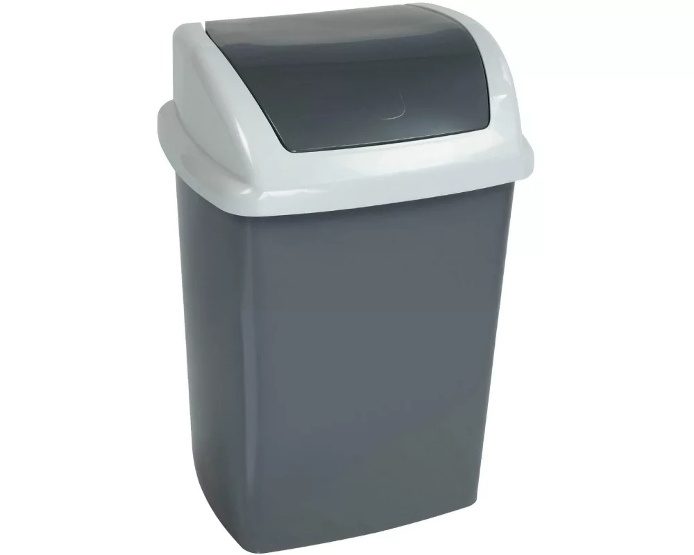 Maul Abfalleimer MAULswing 10 l, Dunkelgrau