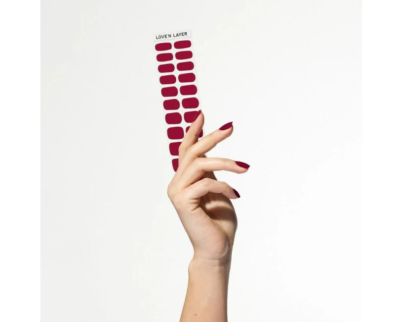 LoveNLayer Solid Burgundy Red Burgundy Red