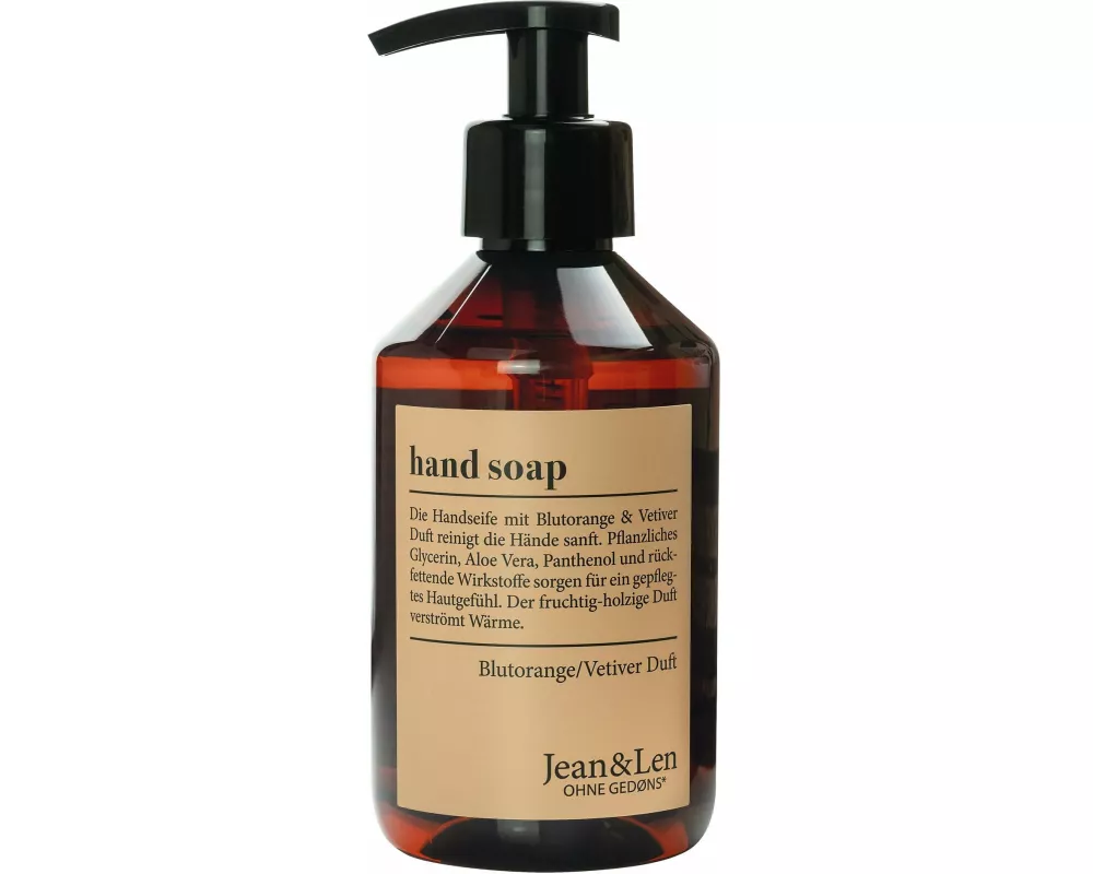 Jean & Len Flüssigseife Blutorange und Vetiver 250 ml