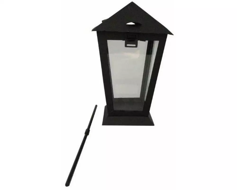 Dameco Grablaterne mit Erdspiess 14 x 25 cm, Schwarz