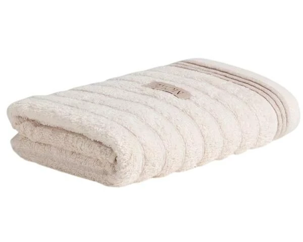 Möve Handtuch Wellness Uni Welle 50 x 100 cm, Nature