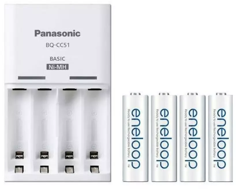Panasonic Ladegerät eneloop BQ-CC51 + 4x AA 2000 mAh