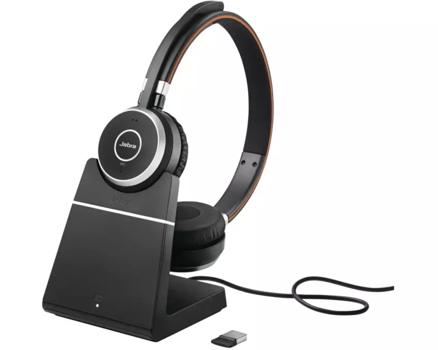 Jabra Headset Evolve 65SE Duo UC inkl. Ladestation