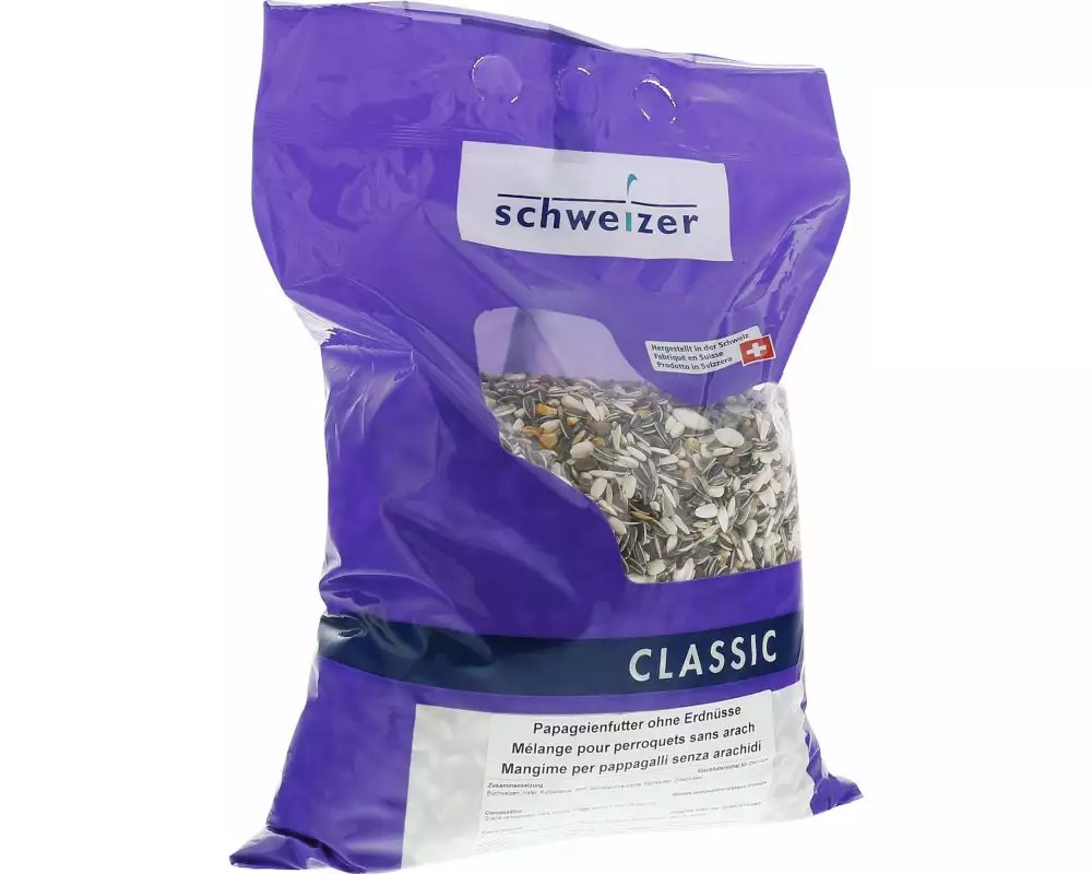 Eric Schweizer Ziervogelfutter Papageienfutter ohne Erdnüsse, 4 kg