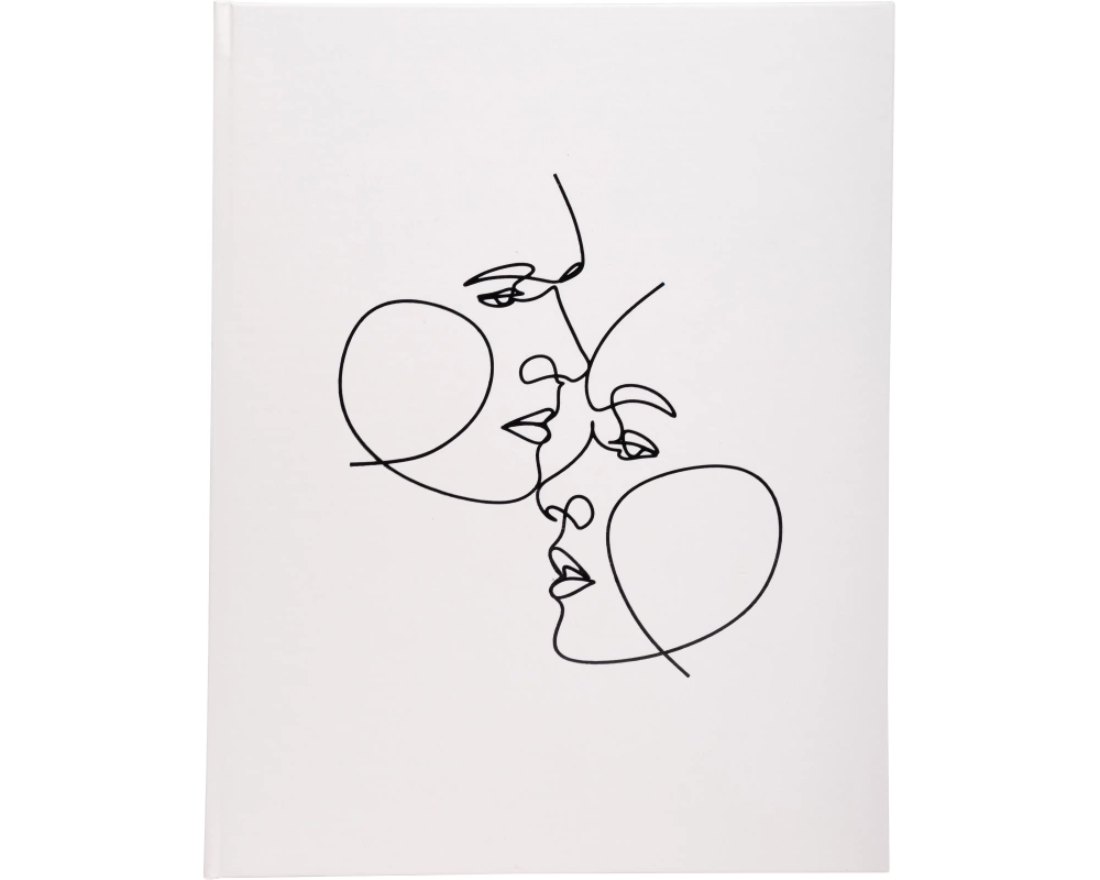 EXACOMPTA Gästebuch 27x22cm 47689E elfenbein, Silbersch. 100 S.