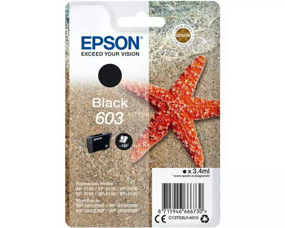 Epson Tinte 603 / C13T03U14010 Black