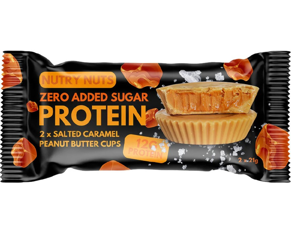 NUTRYNUTS Salted Caramel Peanut NN206 2x21g, 12 Stk.