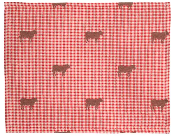 Hubatka Tischset Bella 35 cm x 45 cm, Rot