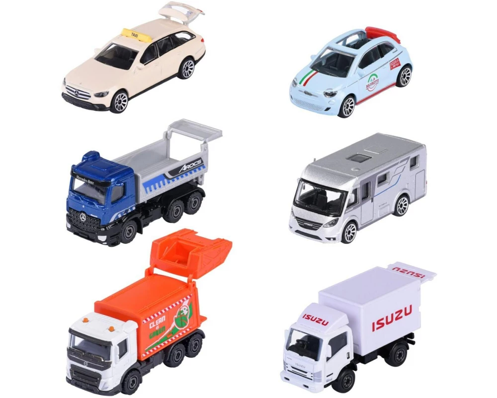Majorette City Premium Vehicles, 6-sort. Metall 1:64