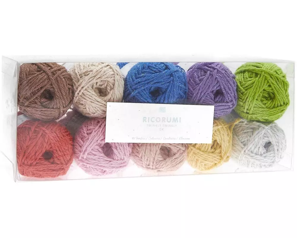 Rico Design Wolle Ricorumi Twinkly 25 g, 10-er Set