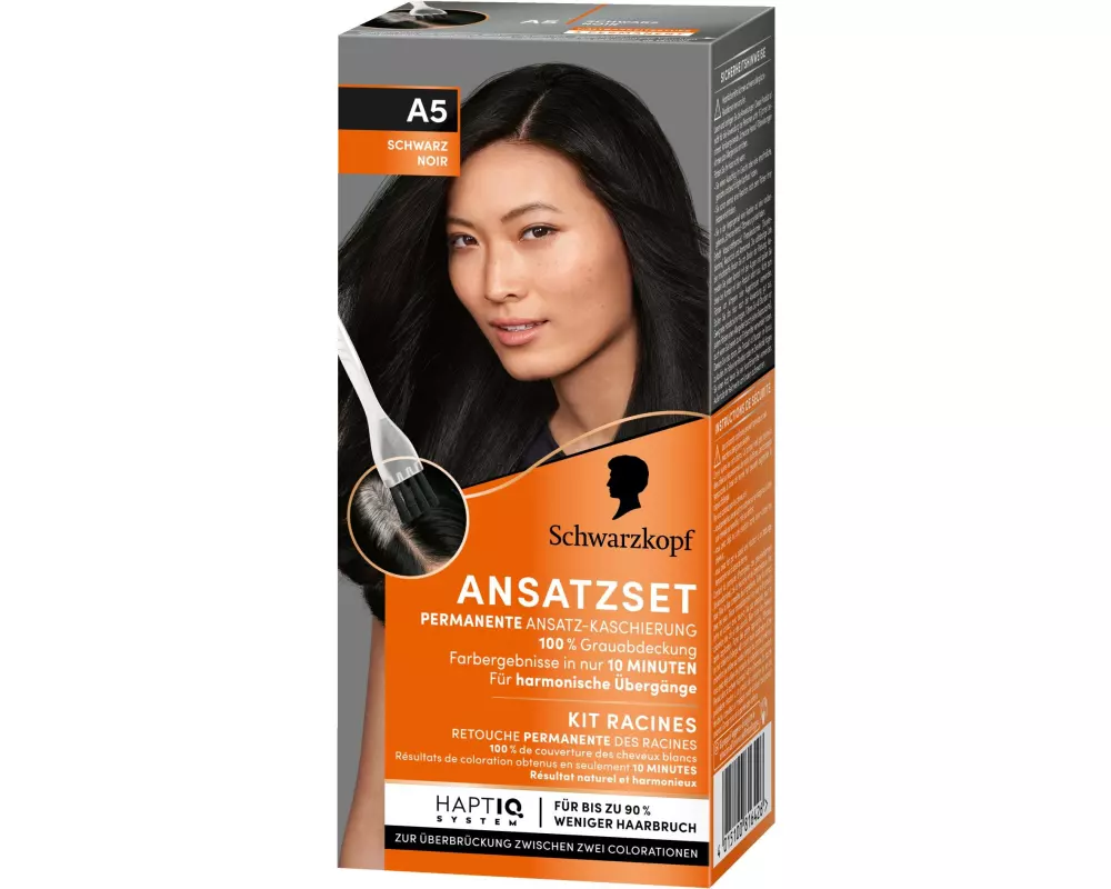 Schwarzkopf ANSATZSET Haarcoloration Schwarz A5