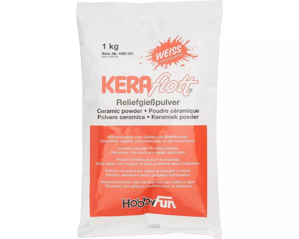 Basteln Reliefgiesspulver weiss 1 kg