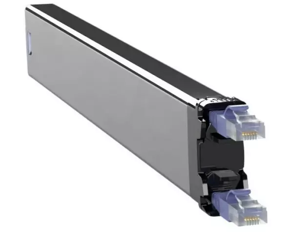 Patchbox Slimpatchkabel Kassette 365 Cat 6A, STP, 0.8 m, Violett