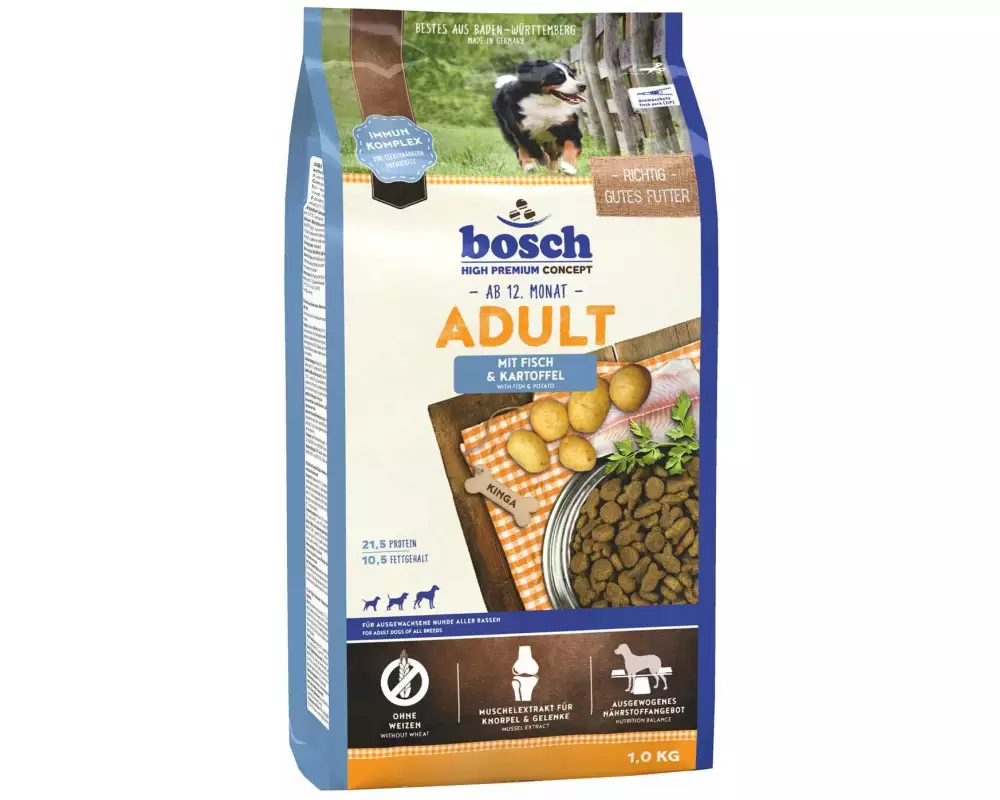 Bosch Tiernahrung Trockenfutter Adult Fisch & Kartoffel, 1 kg