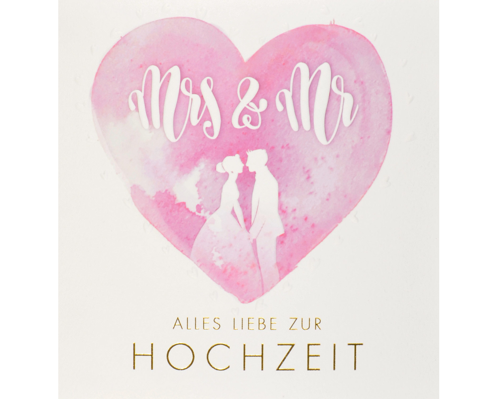 ABC Hochzeitskarte Blumen 1120010700 15x15cm