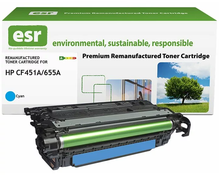 ESR Toner cartridge compatible with HP CF451A cyan remanufactured 10.500 pages